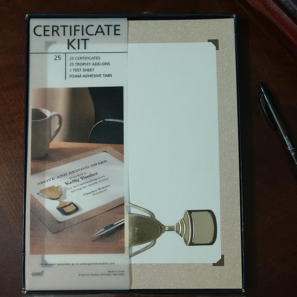 Gartner Studios | Office | Gartner 25 Printable Certificate Kit ...